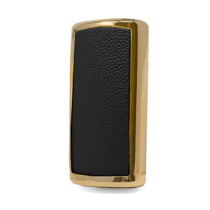 New-Aftermarket-Nano-High-Quality-Gold-Leather-Cover-For-Trumpchi-Remote-Key-5-Buttons-Black-Color-CQ-A13J---Emirates-Keys