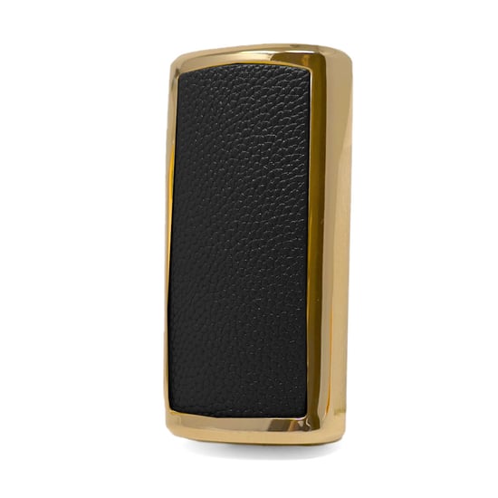 New-Aftermarket-Nano-High-Quality-Gold-Leather-Cover-For-Trumpchi-Remote-Key-5-Buttons-Black-Color-CQ-A13J---Emirates-Keys