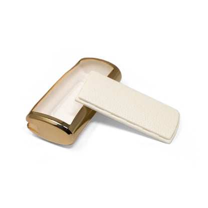 New-Aftermarket-Nano-High-Quality-Gold-Leather-Cover-For-Trumpchi-Remote-Key-5-Buttons-White-Color-CQ-A13J---Emirates-Keys