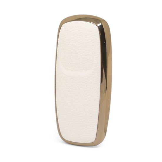 New-Aftermarket-Nano-High-Quality-Gold-Leather-Cover-For-Trumpchi-Remote-Key-5-Buttons-White-Color-CQ-B13J---Emirates-Keys