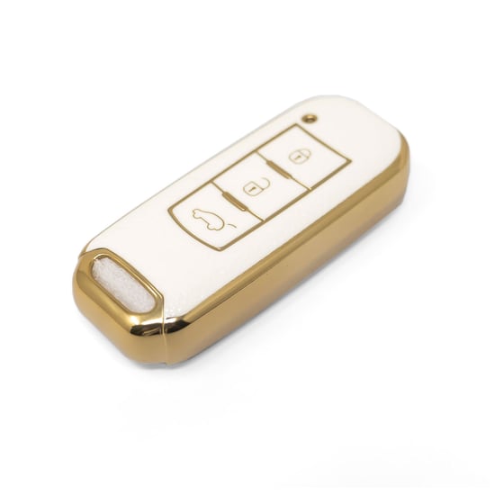 New-Aftermarket-Nano-High-Quality-Gold-Leather-Cover-For-Trumpchi-Remote-Key-3-Buttons-White-Color-CQ-C13J----Emirates-Keys