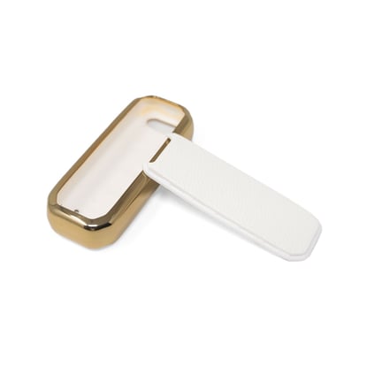 New-Aftermarket-Nano-High-Quality-Gold-Leather-Cover-For-Trumpchi-Remote-Key-3-Buttons-White-Color-CQ-C13J----Emirates-Keys