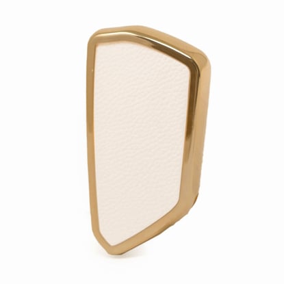 New-Aftermarket-Nano-High-Quality-Gold-Leather-Cover-For-Volkswagen-Remote-Key-3-Buttons-White-Color-VW-G13J---Emirates-Keys