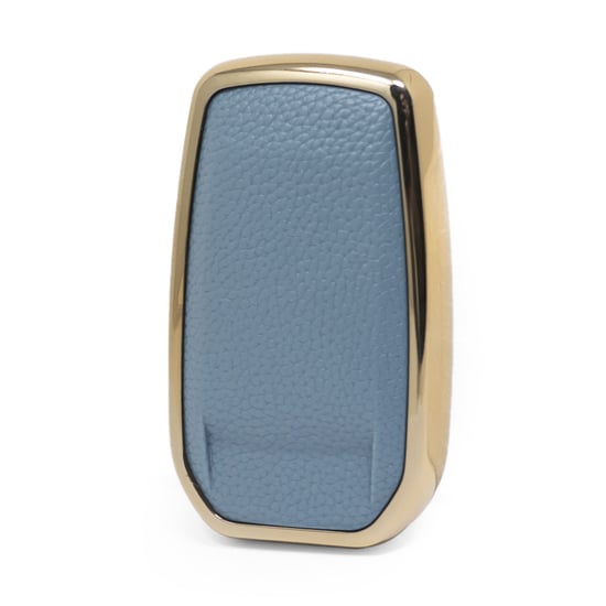 New-Aftermarket-Nano-High-Quality-Gold-Leather-Cover-For-Toyota-Remote-Key-3-Buttons-Gray-Color-TYT-A13J3H---Emirates-Keys