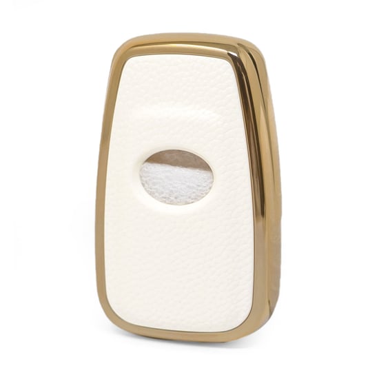 New-Aftermarket-Nano-High-Quality-Gold-Leather-Cover-For-Toyota-Remote-Key-2-Buttons-White-Color-TYT-B13J2---Emirates-Keys