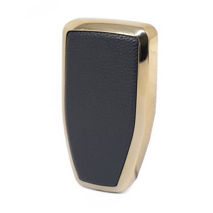New-Aftermarket-Nano-High-Quality-Gold-Leather-Cover-For-Hongqi-Remote-Key-4-Buttons-Black-Color-HQ-A13J4A---Emirates-Keys