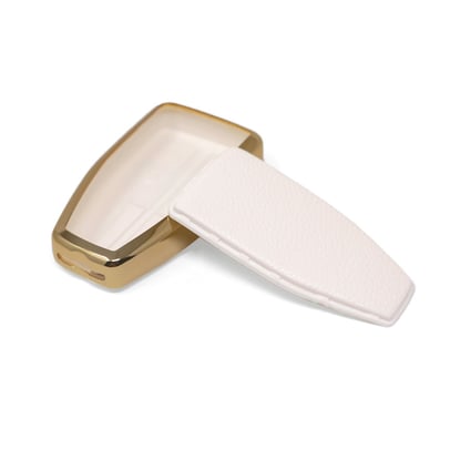 New-Aftermarket-Nano-High-Quality-Gold-Leather-Cover-For-Hongqi-Remote-Key-4-Buttons-White-Color-HQ-A13J4A---Emirates-Keys