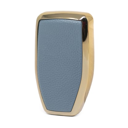 New-Aftermarket-Nano-High-Quality-Gold-Leather-Cover-For-Hongqi-Remote-Key-4-Buttons-Gray-Color-HQ-A13J4A---Emirates-Keys