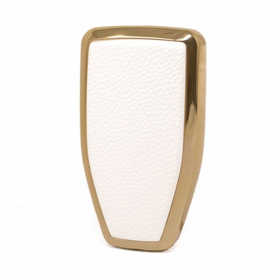 New-Aftermarket-Nano-High-Quality-Gold-Leather-Cover-For-Hongqi-Remote-Key-4-Buttons-White-Color-HQ-A13J4B---Emirates-Keys