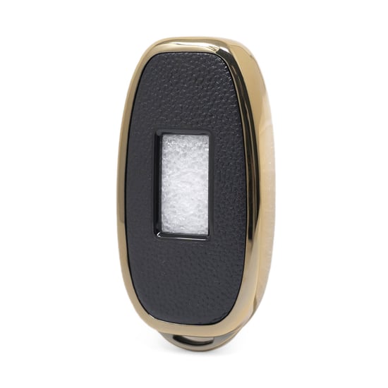 New-Aftermarket-Nano-High-Quality-Gold-Leather-Cover-For-Hongqi-Remote-Key-3-Buttons-Black-Color-HQ-C13J---Emirates-Keys