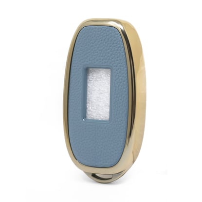 New-Aftermarket-Nano-High-Quality-Gold-Leather-Cover-For-Hongqi-Remote-Key-3-Buttons-Gray-Color-HQ-C13J---Emirates-Keys