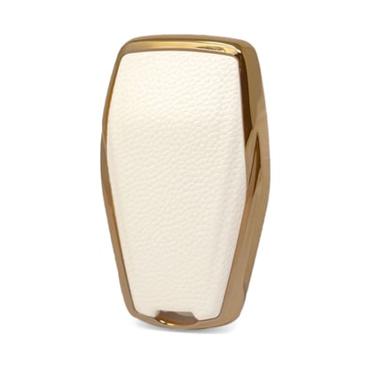 New-Aftermarket-Nano-High-Quality-Gold-Leather-Cover-For-Geely-Remote-Key-4-Buttons-White-Color-GL-B13J4A---Emirates-Keys