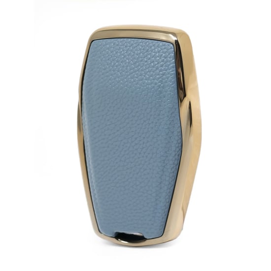 New-Aftermarket-Nano-High-Quality-Gold-Leather-Cover-For-Geely-Remote-Key-4-Buttons-Gray-Color-GL-B13J4B---Emirates-Keys