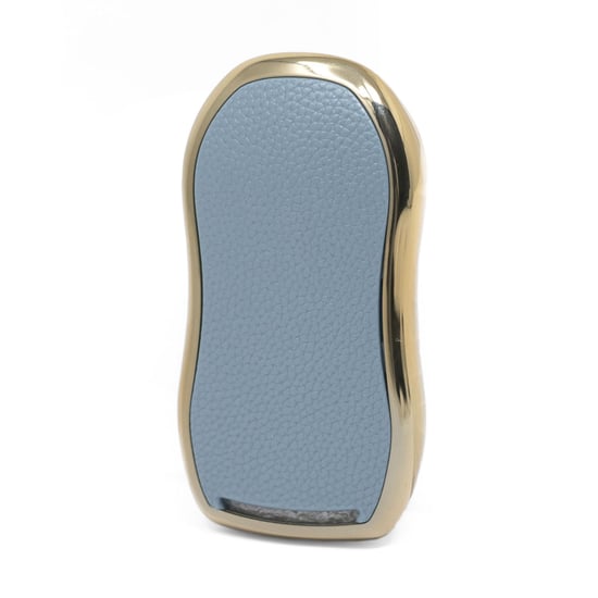 New-Aftermarket-Nano-High-Quality-Gold-Leather-Cover-For-Geely-Remote-Key-4-Buttons-Gray-Color-GL-C13J---Emirates-Keys