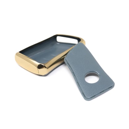 New-Aftermarket-Nano-High-Quality-Gold-Leather-Cover-For-Lexus-Remote-Key-43-Buttons-Gray-Color-LXS-B13J3---Emirates-Keys