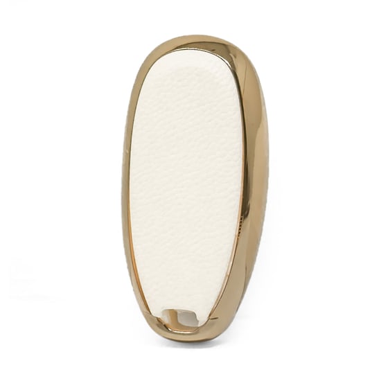 New-Aftermarket-Nano-High-Quality-Gold-Leather-Cover-For-Suzuki-Remote-Key-3-Buttons-White-Color-SZK-A13J3B---Emirates-Keys