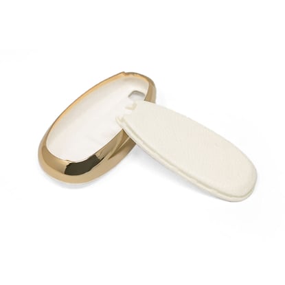 New-Aftermarket-Nano-High-Quality-Gold-Leather-Cover-For-Suzuki-Remote-Key-3-Buttons-White-Color-SZK-A13J3B---Emirates-Keys