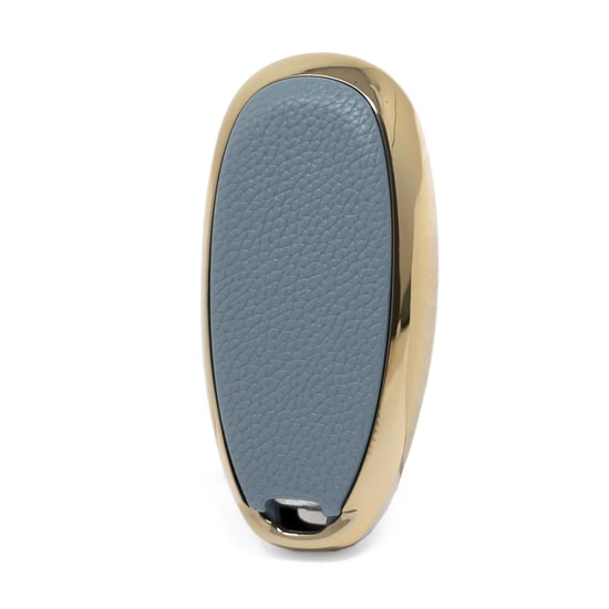 New-Aftermarket-Nano-High-Quality-Gold-Leather-Cover-For-Suzuki-Remote-Key-3-Buttons-Gray--Color-SZK-A13J3B---Emirates-Keys