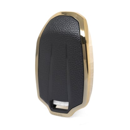New-Aftermarket-Nano-High-Quality-Gold-Leather-Cover-For-Lynk-&-Co-Remote-Key-4-Buttons-Black-Color-LC-A13J---Emirates-Keys