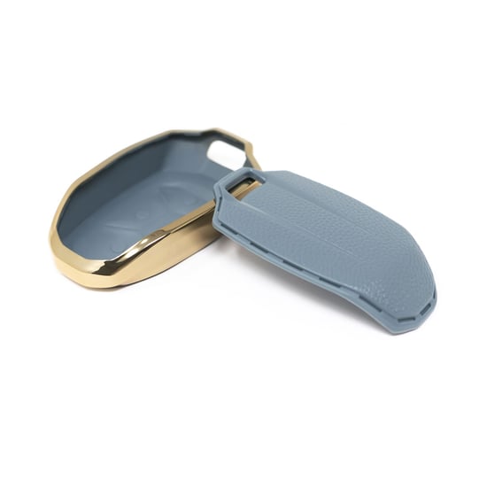 New-Aftermarket-Nano-High-Quality-Gold-Leather-Cover-For-Lynk-&-Co-Remote-Key-4-Buttons-Gray-Color-LC-A13J---Emirates-Keys