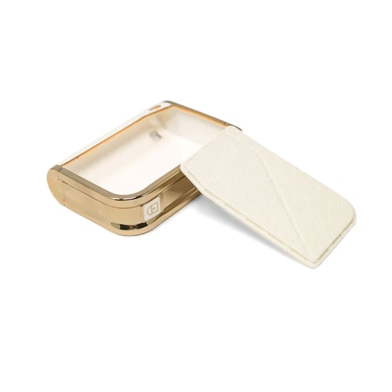 New-Aftermarket-Nano-High-Quality-Gold-Leather-Cover-For-Lynk-&-Co-Remote-Key-3-Buttons-White-Color-LC-B13J---Emirates-Keys