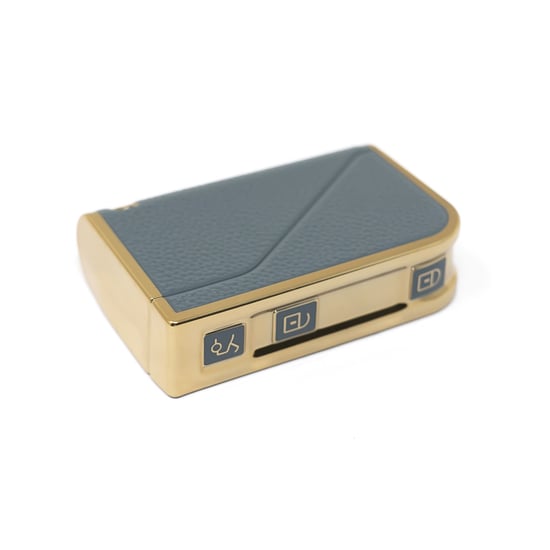 New-Aftermarket-Nano-High-Quality-Gold-Leather-Cover-For-Lynk-&-Co-Remote-Key-3-Buttons-Gray-Color-LC-B13J---Emirates-Keys