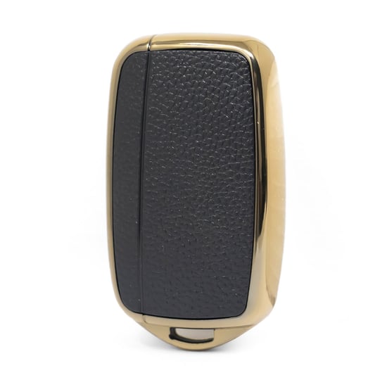 New-Aftermarket-Nano-High-Quality-Gold-Leather-Cover-For-Land-Rover-Remote-Key-5-Buttons-Black-Color-LR-A13J---Emirates-Keys