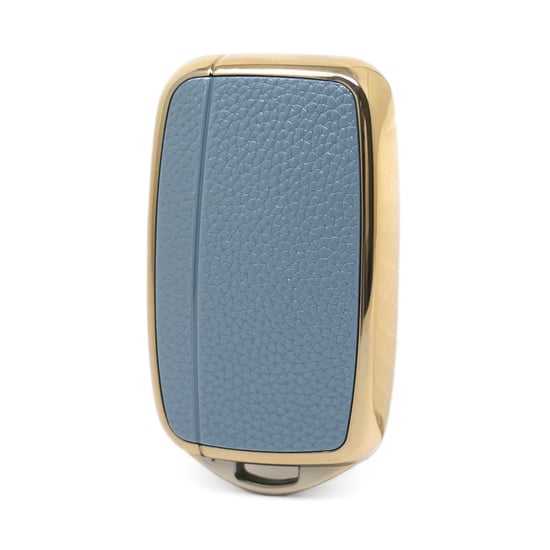 New-Aftermarket-Nano-High-Quality-Gold-Leather-Cover-For-Land-Rover-Remote-Key-5-Buttons-Gray-Color-LR-A13J---Emirates-Keys