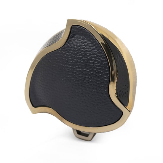 New-Aftermarket-Nano-High-Quality-Gold-Leather-Cover-For-Neta-Remote-Key-3-Buttons-Black-Color-NT-A13J---Emirates-Keys