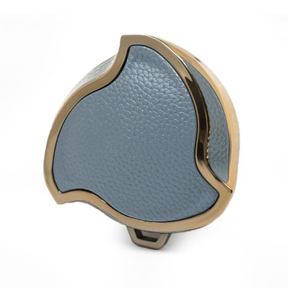 New-Aftermarket-Nano-High-Quality-Gold-Leather-Cover-For-Neta-Remote-Key-3-Buttons-Gray-Color-NT-A13J---Emirates-Keys