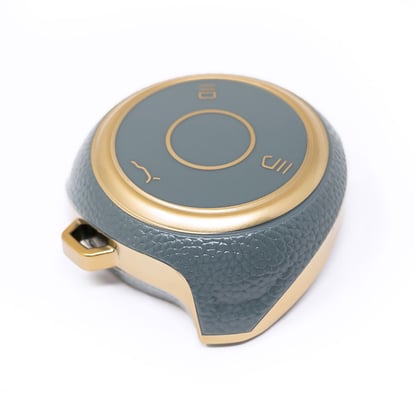 New-Aftermarket-Nano-High-Quality-Gold-Leather-Cover-For-Neta-Remote-Key-3-Buttons-Gray-Color-NT-A13J---Emirates-Keys