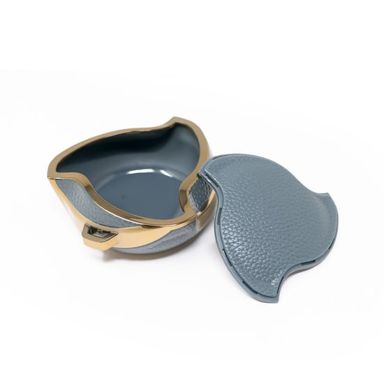 New-Aftermarket-Nano-High-Quality-Gold-Leather-Cover-For-Neta-Remote-Key-3-Buttons-Gray-Color-NT-A13J---Emirates-Keys