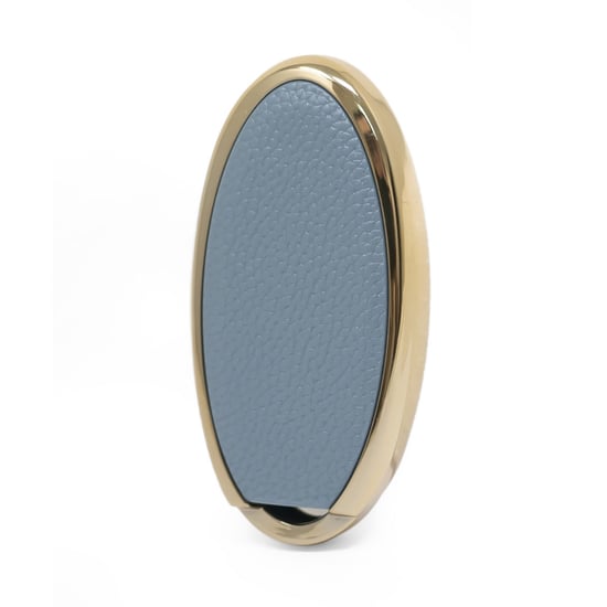 New-Aftermarket-Nano-High-Quality-Gold-Leather-Cover-For-Nissan-Remote-Key-4-Buttons-Gray-Color-NS-A13J4B---Emirates-Keys