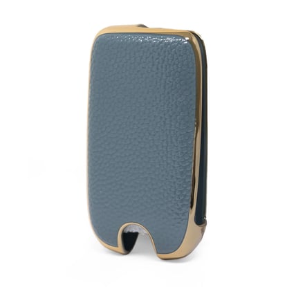New-Aftermarket-Nano-High-Quality-Gold-Leather-Cover-For-Roewe-Flip-Remote-Key-3-Buttons-Gray-Color-RW-A13J---Emirates-Keys