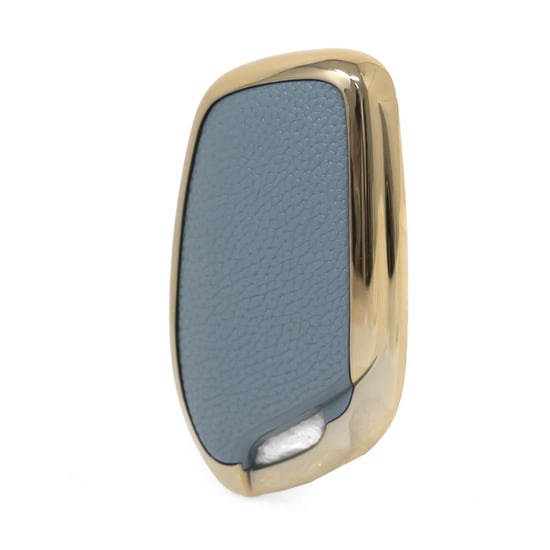 New-Aftermarket-Nano-High-Quality-Gold-Leather-Cover-For-Roewe-Remote-Key-3-Buttons-Gray-Color-RW-B13J---Emirates-Keys