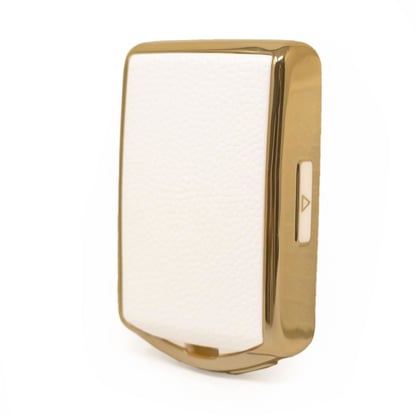 New-Aftermarket-Nano-High-Quality-Gold-Leather-Cover-For-Volvo-Remote-Key-4-Buttons-White-Color-VOL-A13J----Emirates-Keys