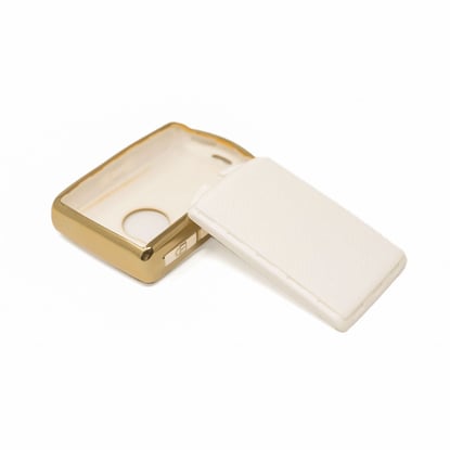 New-Aftermarket-Nano-High-Quality-Gold-Leather-Cover-For-Volvo-Remote-Key-4-Buttons-White-Color-VOL-A13J----Emirates-Keys
