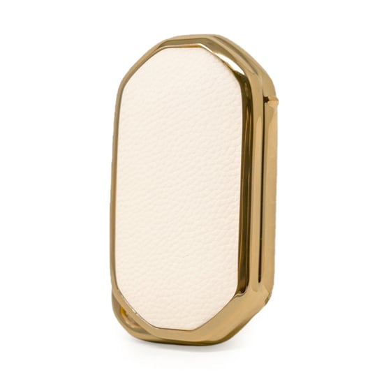 New-Aftermarket-Nano-High-Quality-Gold-Leather-Cover-For-Wuling-Remote-Key-3-Buttons-White-Color-WL-B13J----Emirates-Keys