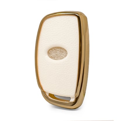 New-Aftermarket-Nano-High-Quality-Gold-Leather-Cover-For-Hyundai-Remote-Key-3-Buttons-White-Color-HY-A13J3A----Emirates-Keys