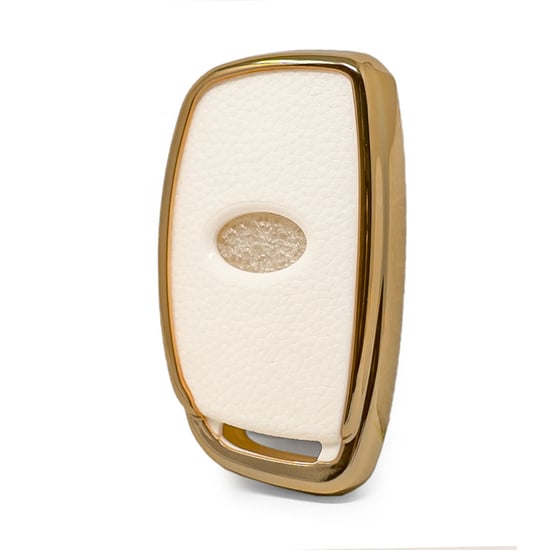 New-Aftermarket-Nano-High-Quality-Gold-Leather-Cover-For-Hyundai-Remote-Key-3-Buttons-White-Color-HY-A13J3A----Emirates-Keys