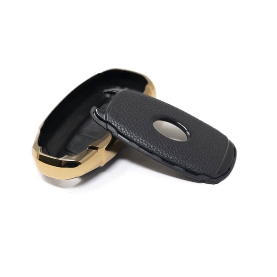 New-Aftermarket-Nano-High-Quality-Gold-Leather-Cover-For-Hyundai-Remote-Key-3-Buttons-Black-Color-HY-D13J---Emirates-Keys