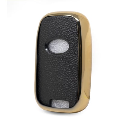New-Aftermarket-Nano-High-Quality-Gold-Leather-Cover-For-Hyundai-Remote-Key-3-Buttons-Black-Color-HY-G13J---Emirates-Keys