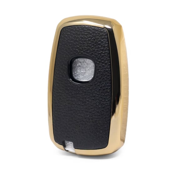 New-Aftermarket-Nano-High-Quality-Gold-Leather-Cover-For-Changan-Remote-Key-3-Buttons-Black-Color-CA-A13J---Emirates-Keys