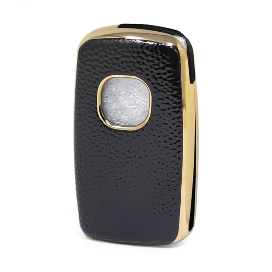 New-Aftermarket-Nano-High-Quality-Gold-Leather-Cover-For-Changan-Flip-Remote-Key-3-Buttons-Black-Color-CA-B13J---Emirates-Keys