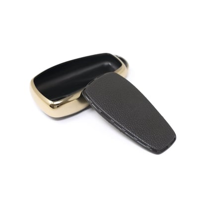 New-Aftermarket-Nano-High-Quality-Gold-Leather-Cover-For-Changan-Remote-Key-5-Buttons-Black-Color-CA-C13J5---Emirates-Keys