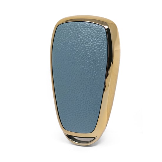 New-Aftermarket-Nano-High-Quality-Gold-Leather-Cover-For-Changan-Remote-Key-5-Buttons-Gray-Color-CA-C13J5---Emirates-Keys