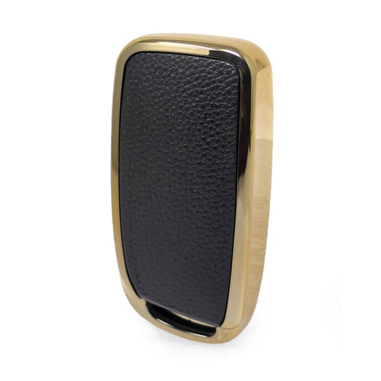 New-Aftermarket-Nano-High-Quality-Gold-Leather-Cover-For-Changan-Remote-Key-4-Buttons-Black-Color-CA-D13J---Emirates-Keys