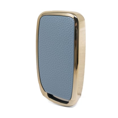 New-Aftermarket-Nano-High-Quality-Gold-Leather-Cover-For-Changan-Remote-Key-4-Buttons-Gray-Color-CA-D13J---Emirates-Keys