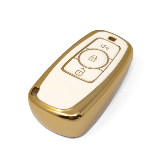 New-Aftermarket-Nano-High-Quality-Gold-Leather-Cover-For-Great-Wall-Remote-Key-3-Buttons-White-Color-GW-A13J---Emirates-Keys