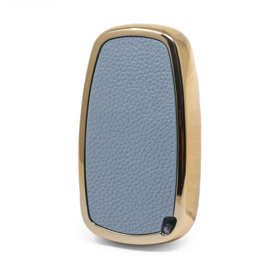 New-Aftermarket-Nano-High-Quality-Gold-Leather-Cover-For-Great-Wall-Remote-Key-3-Buttons-Gray-Color-GW-A13J---Emirates-Keys